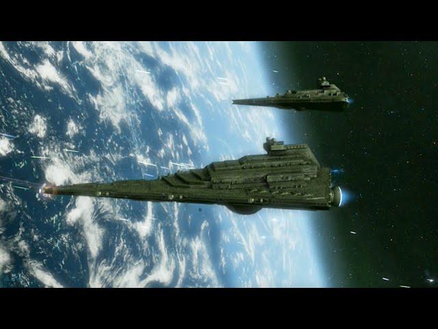 Massive Cinematic Space Battle - Mandalorians vs Galactic Empire - NPC Wars