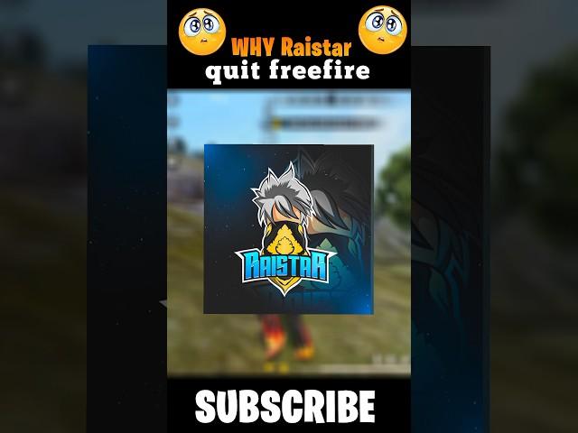 Why Raistar quit freefire||RED YT#freefire #ffshorts