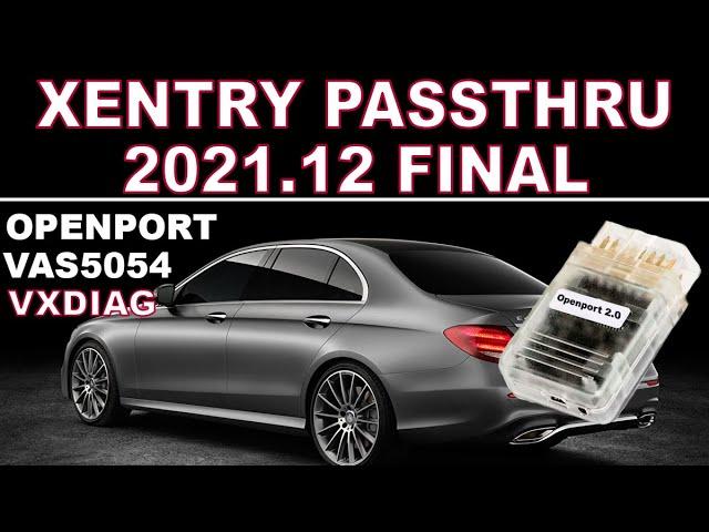 Installation Xentry PassThru 2021.12 for J2534 Openport 2.0 Devices + Offline SDFlash