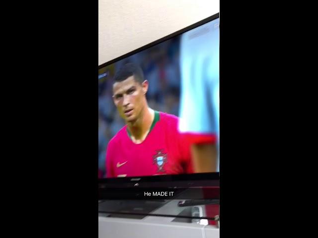 Reaction to Ronaldo’s goal vs. Spain