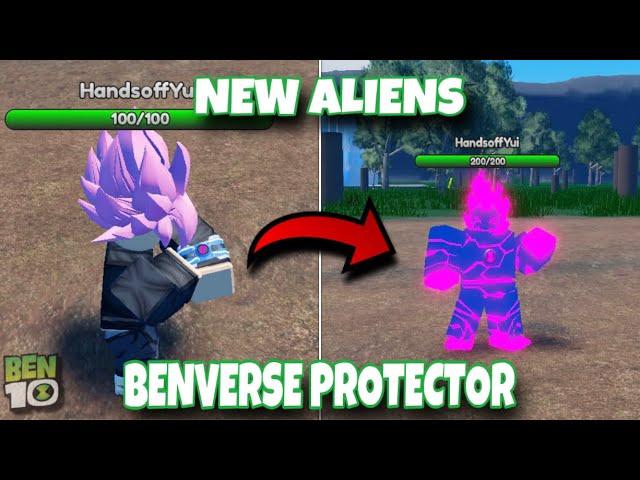 HOW TO GET NEW ALIENS + ALIEN SKINS IN BENVERSE PROTECTOR (NEW BEN10 GAME) | BEN 10 ROBLOX | Ben10