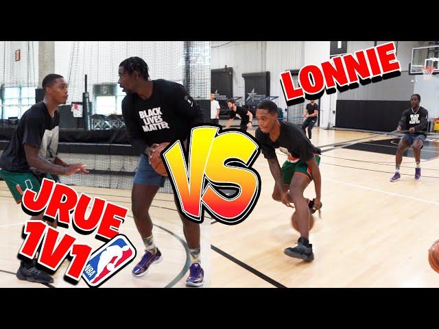 NBA All Star Jrue Holiday vs Lonnie Walker 1v1 is a *BATTLE*