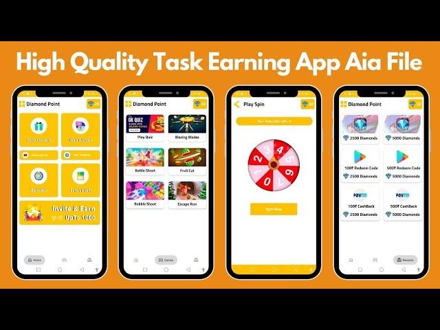  New Best High Quality Task Earning App Aia File Kodular Niotron Android Builder