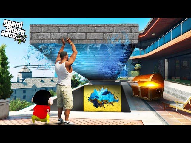 FRANKLIN & SHINCHAN Found SECRET BUNKER Under SWIMMING POOL in GTA 5 | Tamil