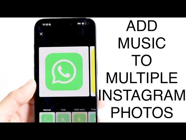 How To Add Music To Instagram Post That Has Multiple Photos