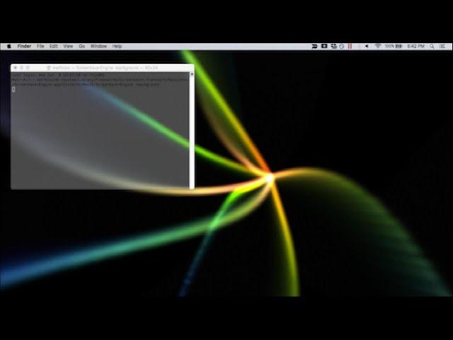 How to Use a Screensaver as Your Background on OS X