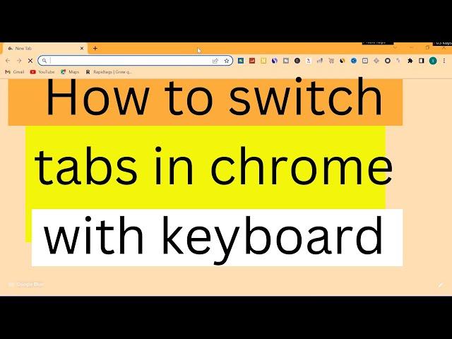how to change tab in google chrome using keyboard | how to switch tabs with keyboard | google chrome