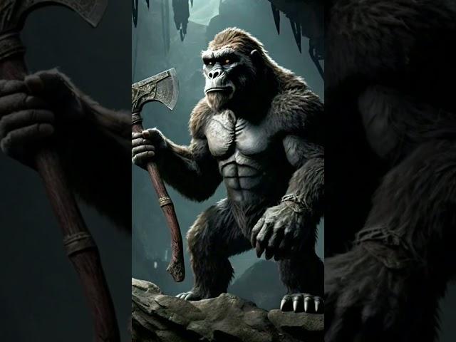 Kong finds a metal axe in a cave with mysterious energy pictures#kong #axe #cave#kingkong