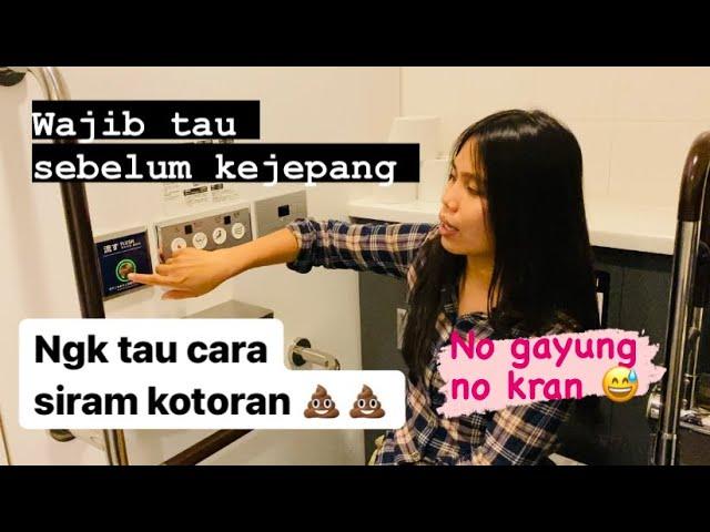 Cara menggunakan toilet Jepang