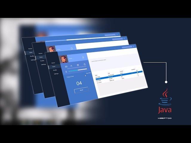 How to design a modern Java Swing UI inspiration using Netbeans [ Free Code ]