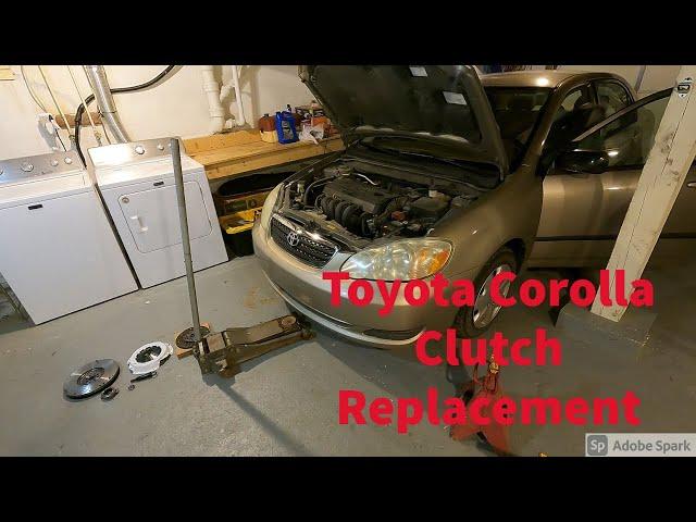 Toyota Corolla Clutch Replacement Removal and Reinstall, Pressure Plate, Throwout Bearing, Rear Main