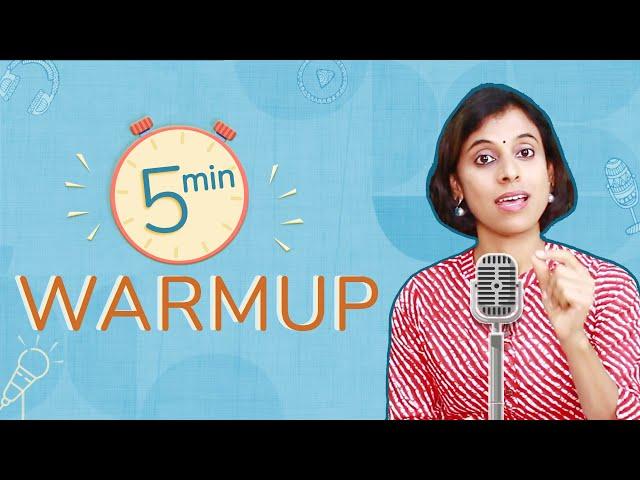 5 minute daily warmup for perfect pitch | VoxGuru ft. Pratibha Sarathy