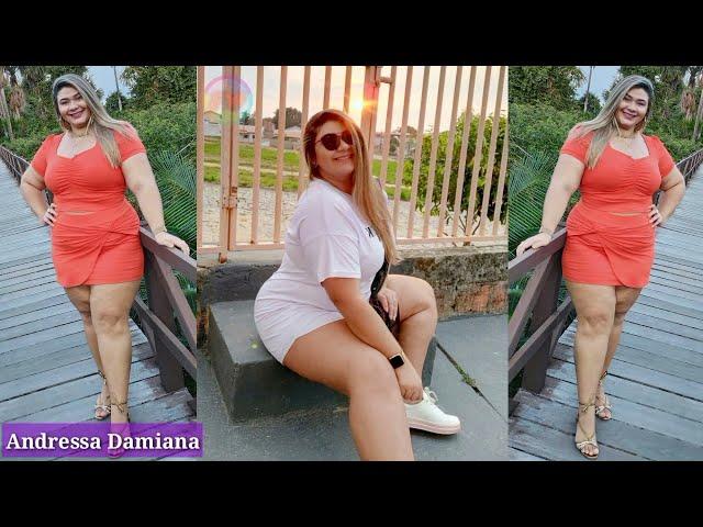 Plus Size Curvy Fashion model From Brazil || Andressa Damiana || Instagram Star || Fashion World