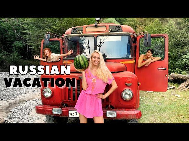 A Day in the Life of a Russian Family (on vacation)