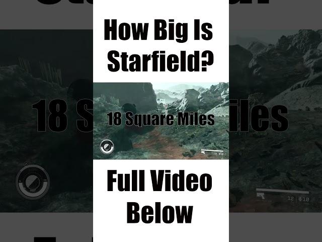 Just How Big Is Starfield