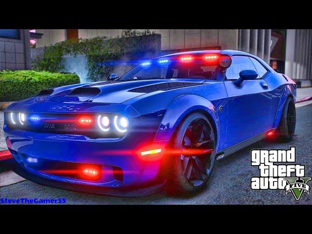 Playing GTA 5 As A POLICE OFFICER Gang Unit Patrol||  GTA 5 Lspdfr Mod|  4K