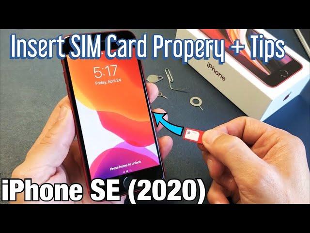 iPhone SE 2 (2020): How to Insert Sim Card Properly + Tips