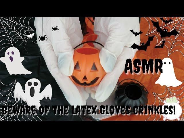 ASMR Plastic Crinkles wearing Latex Gloves/ No Talking #asmr #latexgloves #tingles #crinkles #latex