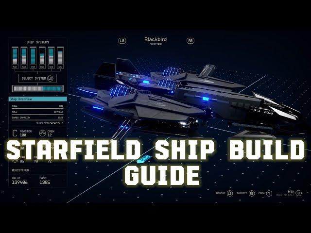 Starfield Ship Build - Blackbird #starfield #starfieldgameplay #starfieldgame #gaming #gamingvideos