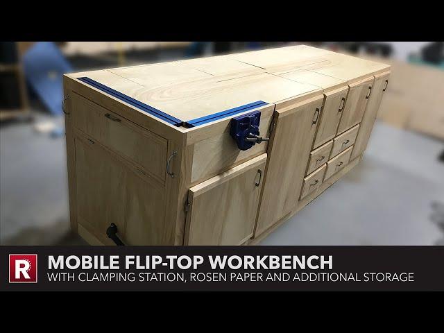 Mobile Flip-Top Workbench