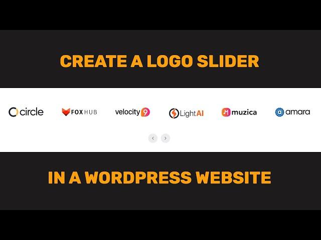 How To Create A Logo Slider in WordPress Website using GS Logo slider Plugin | Free Plugin