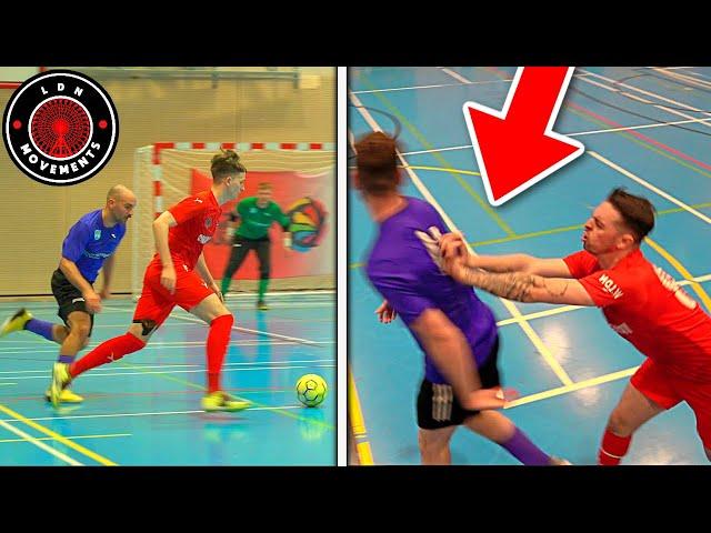 I Played in a PRO FUTSAL MATCH & It Got HEATED! (Football Skills & Goals)