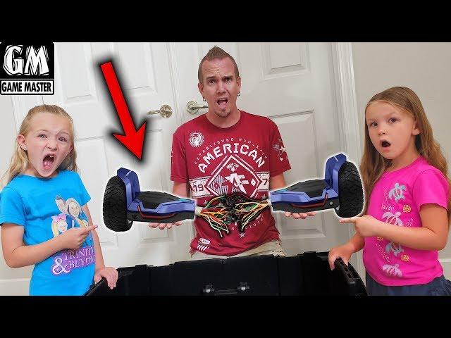 Opening 2nd Mystery Box Game Master Dropped on Our House! Broken HoverBoard? GYROOR Gyroshoes