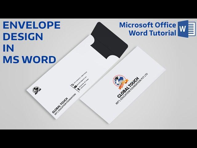 Envelope Design in ms word || How to make Envelope Design in ms word || Ms word Tutorial ||