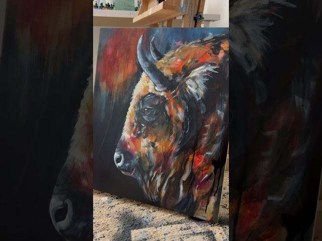 Mix media has captured my heart lately. #wildlifeart #acrylicpainting