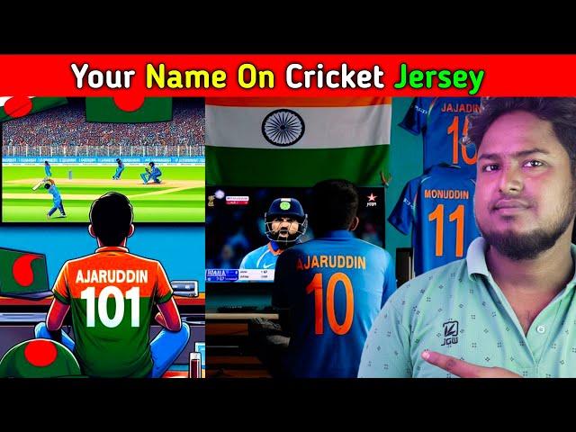 How To Make Cricket Team T Shirt Image With Own Name | Bing Image Creator | #wc2023