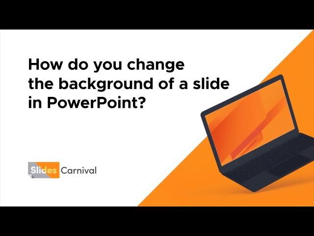 How do you change the background of a slide in PowerPoint?