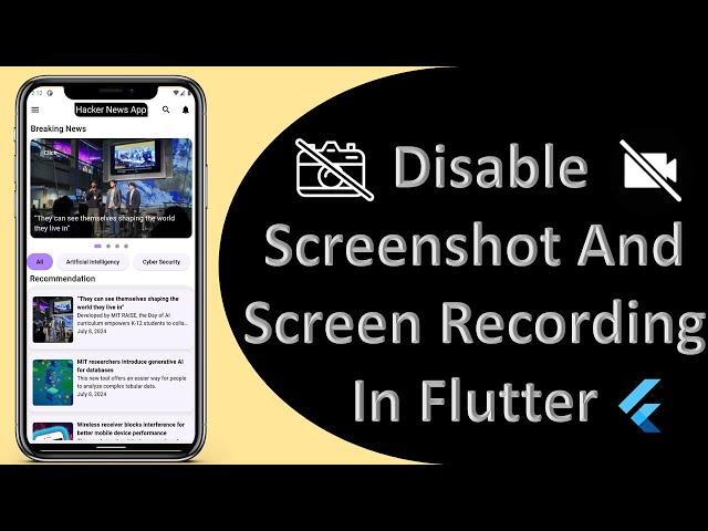 Flutter Prevent Screenshot