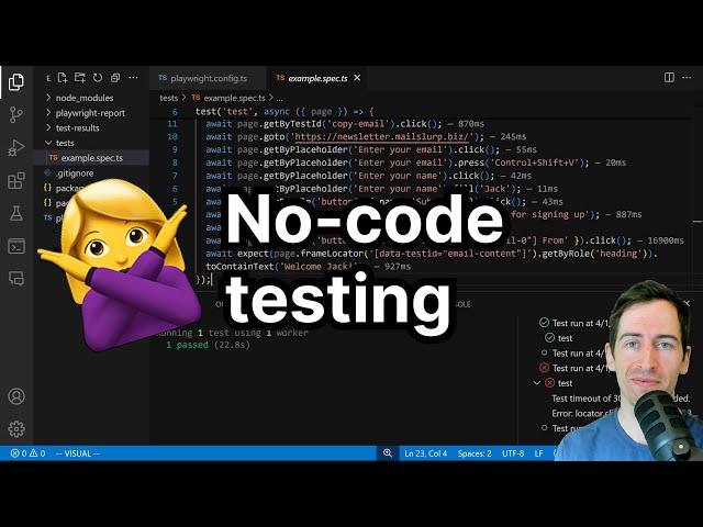 No code automation testing - Playwright Codegen tutorial!