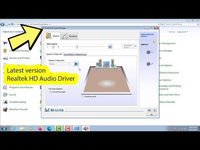 How to download realtek audio driver for windows 7