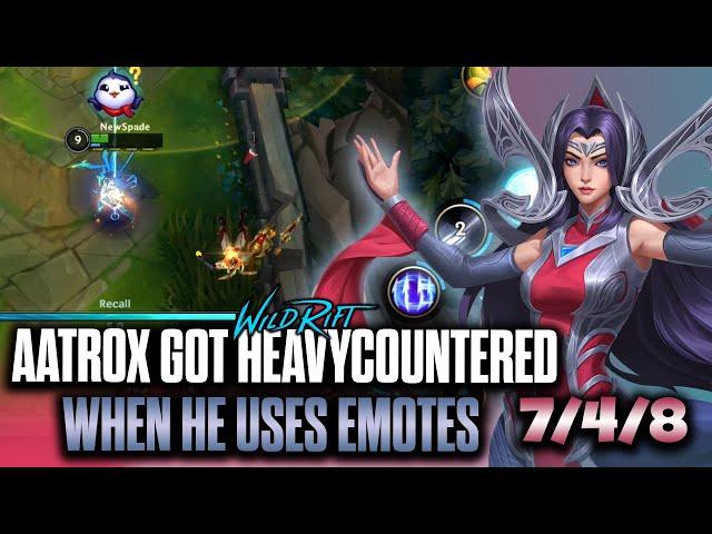 Irelia Wild Rift | AATROX GOT HEAVYCOUNTERED WHEN HE USES EMOTES