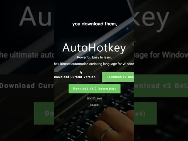 One-Key Shortcut ️ AutoHotKey