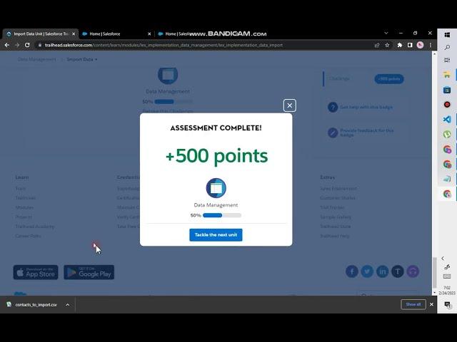 Data Management |  Import Data | Salesforce Trailhead