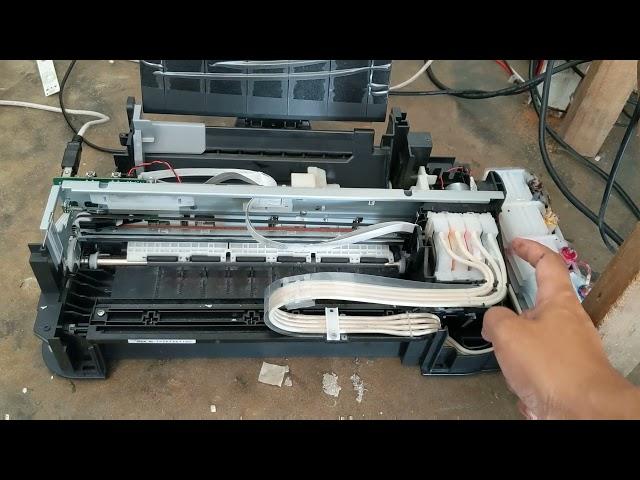 Mengatasi printer epson L120 tidak bisa ngeprint/cartridge tidak gerak.