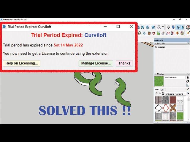 How to use any expired extension in sketchup easily !!( without purchase)