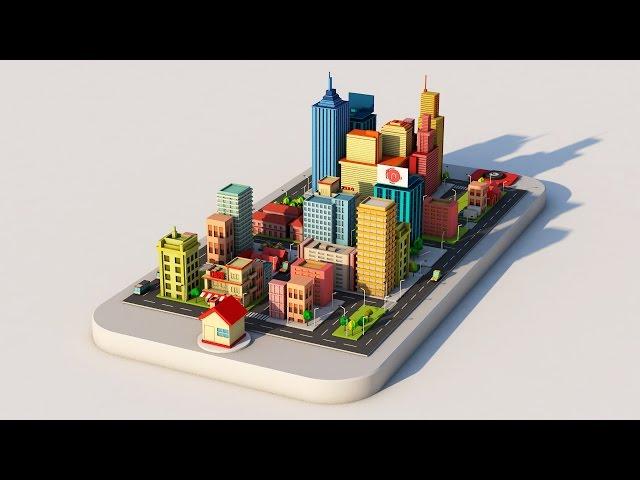 Low Poly City in Cinema 4D