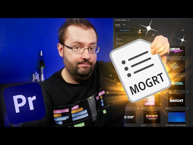 How To Import & Use MOGRT Files In Premiere Pro