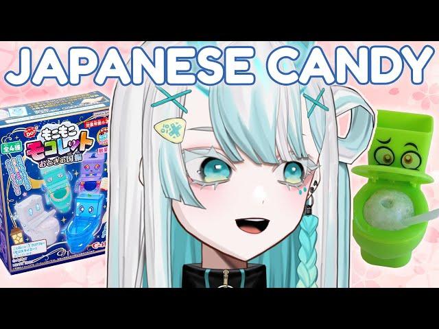 【HANDCAM】TRYING JAPANESE CANDY!【VyVid | Eva Ananova 】