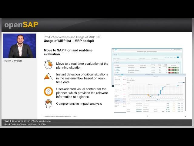 Production Versions and Usage of MRP List - W4U6 - Topics in a System Conversion to SAP S/4HANA