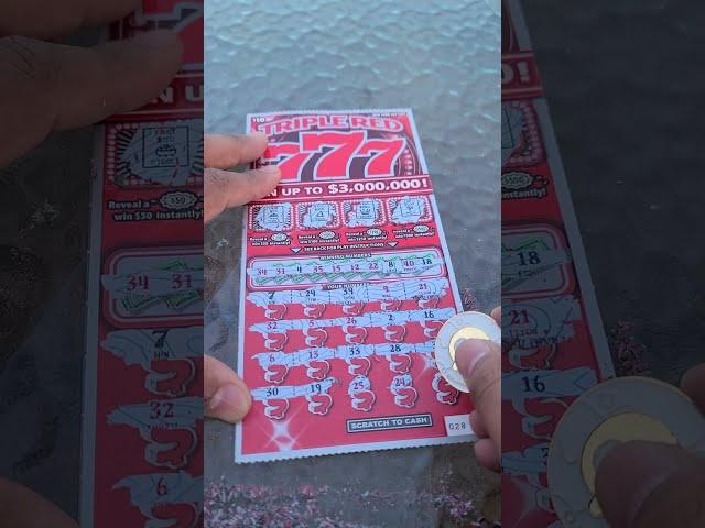 Triple Red 777 scratch tickets - How much did we win??  #winner