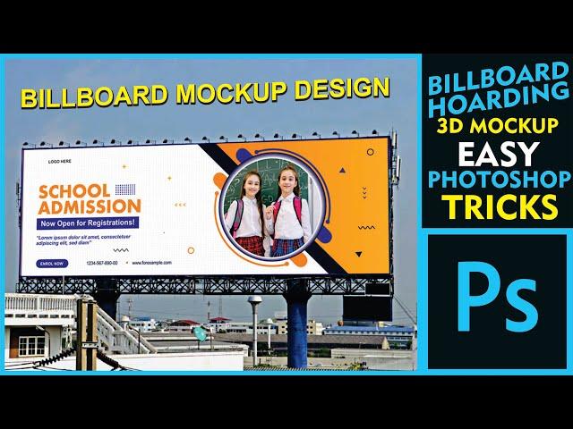 Billboard Mockup || Design || Easy Tricks 2023 ||