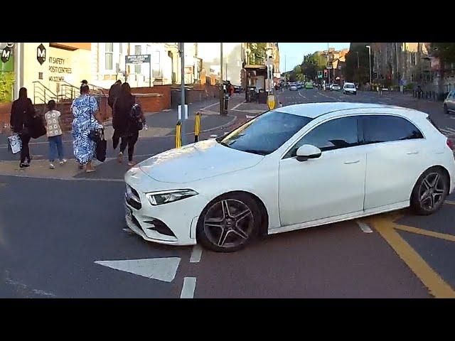 Driver cuts across cycle lane - Keeper has been sent a warning letter by the police - August 2023