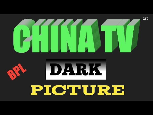 #Chinatv#Dark_Picture. How to repair China crt tv dark picture.