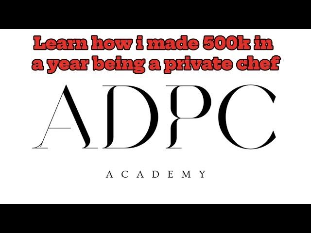 HOW I MAKE 500K A YEAR BEING AN AWARD WINNING PRIVATE CHEF - HOW TO BECOME A PRIVATE CHEF