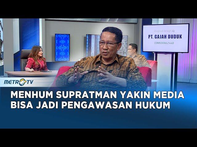 Menteri Hukum Supratman Yakin Media Bisa Jadi Pengawas Penegakan Hukum