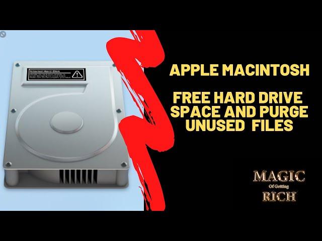 How to find & free hard drive purgeable files Apple Macintosh